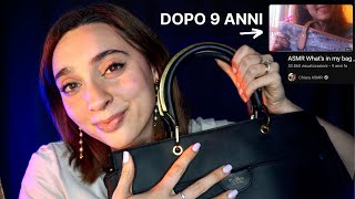 RICREO UN MIO VIDEO ASMR DI 9 ANNI FA 🤍 Cosa cè nella mia borsa [upl. by Serica]