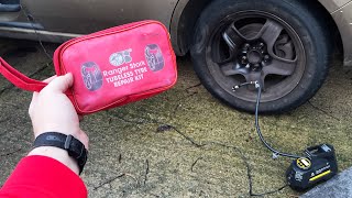 How to fix a car tyre puncture [upl. by Groeg]