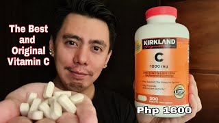 THE BEST amp ORIGINAL KIRKLAND SIGNATURE VITAMIN C 1000 MG ASCORBIC ACID WITH ROSEHIPS FOR Immunity [upl. by Barger]