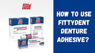 Fittydent Waterproof Denture Adhesive Cream 40g [upl. by Darnall]