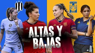 Altas y Bajas de Rayadas y Tigres Femenil  Futbol de estufa de Liga MX Femenil [upl. by Schuyler]