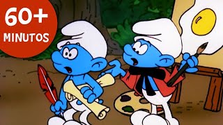 O melhor momentos de Poeta E Pintor 🎨  • Os Smurfs • Desenhos animados para crianças [upl. by Lhok]