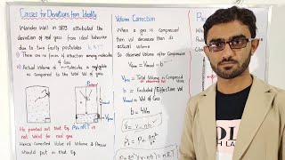 causes for deviation from ideality class11pressure correctionvolume correction class11chapter 3 [upl. by Aley]