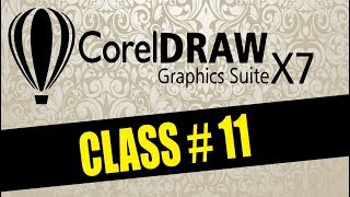 Corel Draw x7 Experiment Course part  11 Urduhindi by as graphics [upl. by Ogires421]