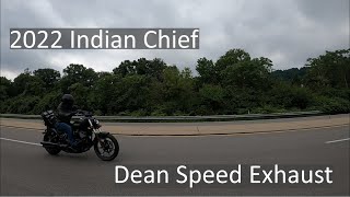 2022 Indian Chief  Dean Speed Exhaust vs Stock Exhaust [upl. by Jermayne]