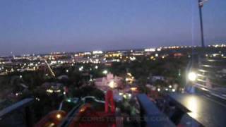 SheiKra after Sunset Front Seat onride POV Busch Gardens Africa in Tampa Bay [upl. by Zebaj]