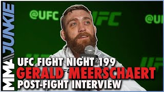 Gerald Meerschaert reflects on perfect 2021 including birthday submission capper  UFC Fight Night [upl. by Murdock]