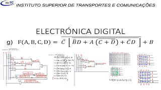 Exercício 1 Electrónica DigitalFormas Normais CanônicasSimplificação de Expressões Booleanas [upl. by Ekaterina344]