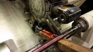 Turning trapezoidal thread ACME in stainless steel on the Mazak Nexus 350MY [upl. by Acalia]