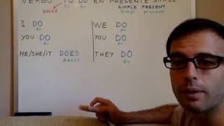 CLASES DE INGLES 8 Verbo ingles TO DO hacer PRESENTE [upl. by Ayita]