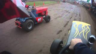 racing lawnmower crash pov [upl. by Ennairb826]