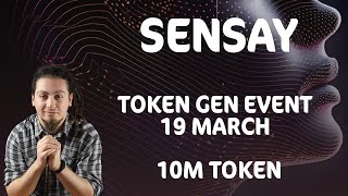 SENSAY  token gen event 19 march 10m token  Amazing Ai Lincoln [upl. by Ivie]