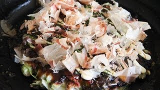 Okonomiyaki Recipe  Japanese Cooking 101 [upl. by Berkly]