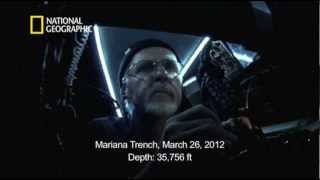 Raw Video Camerons View of the Mariana Trench [upl. by Irrem]