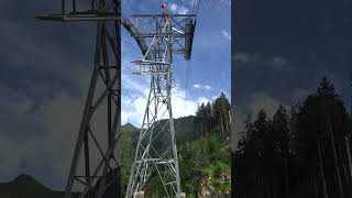 Stützenüberfahrt Ahornbahn Mayrhofen doppelmayr garaventa zillertal mayrhofen [upl. by Ries49]