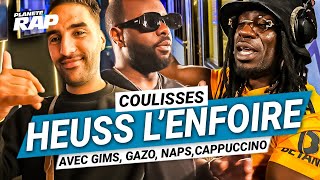 Les Coulisses Planète Rap de Heuss LEnfoiré avec Gims Gazo Cappuccino [upl. by Sukramal]