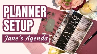 Janes Agenda September Junior Discbound Planner  StepbyStep Setup  New Metal Discs and Wrap [upl. by Enaenaj]