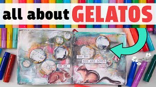 10 TIPS  Ways to use Faber Castell GELATOS  TUTORIAL journal page  ✂️ Maremis Small Art [upl. by Andromede826]