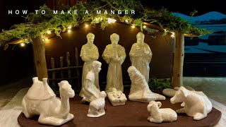 How To Make A Manger For Nativity Set [upl. by Silverman]