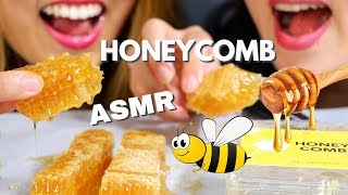 ASMR EATING RAW HONEYCOMB MESSY EATING SOUNDS MUKBANG [upl. by Rasure]