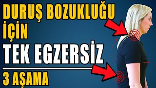 DURUŞ BOZUKLUĞU İÇİN TEK EGZERSİZ  3 AŞAMA aktifizyo fiziktedavi duruşbozukluğu [upl. by Taryn]