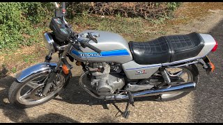 Honda CB250N Super Dream  Walk Around and Short Ride Out Classic Motorcycle [upl. by Nolasba318]