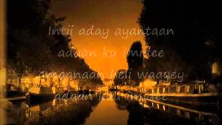 Somali Lyrics  Song  Adan kuu imidee  Luul Jeylani Kiler  YouTubeflv [upl. by Yong]