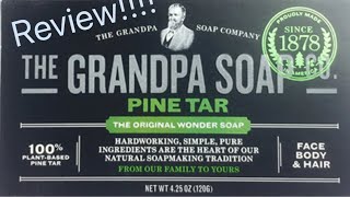 Grandpa Soap Co Pine Tar Review [upl. by Saito]