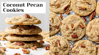 Coconut Pecan Cookies 20 Minute Recipe [upl. by Robby]