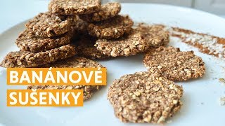 Zdravý recept od blogerky Gábi v kuchyni FIT banánové sušenky [upl. by Carrelli]