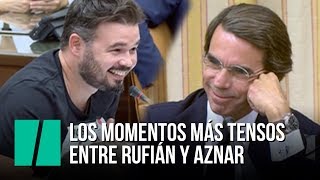 Los momentos más tensos entre Aznar y Rufián [upl. by Adna]