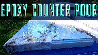 How To Epoxy Countertop For An Outside Bar [upl. by Jelene845]