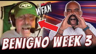 Joe Benigno and Tiki Barber Clash Over Jets Week 3 Loss [upl. by Hayikaz]