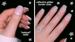 DIY REFLECTIVE GLITTER GEL MANICURE AT HOME  The Beauty Vault [upl. by Anna]