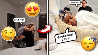 LEADING MY BOYFRIEND ON THEN GOING TO SLEEP PRANK GETS WILD [upl. by Gainor]