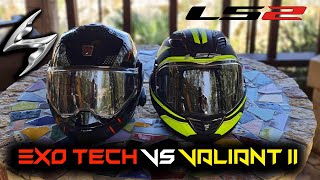 Scorpion Exo Tech amp LS2 Valiant II  Best modular helmets Flip Back [upl. by Dinsmore308]