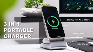 Discover 3 In 1 Portable Charging  Matrix 3In1 Universal Magnetic Charging Dock [upl. by Crystie]