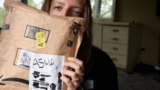 ASMR Lofi  Unboxing my NEW Books 📚  Bag Crinkles Tapping and Whispering [upl. by Yleak]