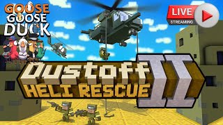 🔴AO VIVO DUSTOFF HELI RESCUE 2 E GOSSE GOSSE DUCK VOU SALVAR TODOS OS SOLDADOS PERDIDOS NESSE JOGO [upl. by Ydnis]