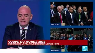 Coupe du monde 2026  la FIFA annonce les trois États sélectionnés [upl. by Anerys]