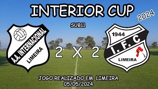 Inter Limeira x Independente  Sub11  Interior Cup  2024 [upl. by Ocsirf]