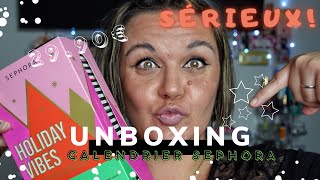 ꕤ☆¦UNBOXING DU NOUVEAU CALENDRIER SEPHORA 2021 HOLIDAY VIBES 6 CASES APRES NOEL🎄 Spoilers [upl. by Hanselka645]