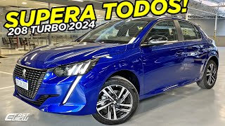 NOVO PEUGEOT 208 GRIFFE 2024 COM MOTOR TURBO E TETO SOLAR Ã‰ BARATO QUE PULSE POLO ONIX E HB20 ðŸ˜² [upl. by Sherye135]