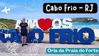 CABO FRIO RJ  ORLA DA PRAIA DO FORTE CAMINHADA cabofrio praia [upl. by Nivart]