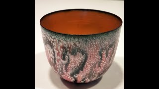 Enamelling a copper bowl [upl. by Siul]