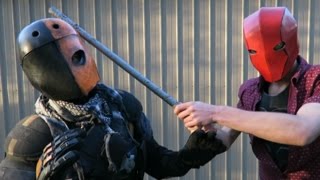 How to Make a Strong Deathstroke Mask That Doesnt Look That Good [upl. by Gilbertson]