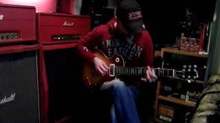 54 Gibson Les Paul 59 conversion through 69 Marshall Super Bass [upl. by Retsev89]