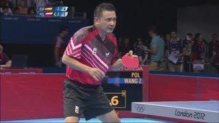 Mens Table Tennis Singles 2nd Round  ESP v POL  London 2012 Olympics [upl. by Krug252]