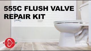 Fix Running or Leaking Toilet With Fluidmaster 555C Flush Valve and Flapper Repair Kit [upl. by Yentyrb]