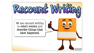 The Recount Writing Pack  Teaching Resources [upl. by Ortrude425]